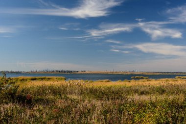 Jamaika Körfezi 'nde sonbahar, Queens, New York, Usa