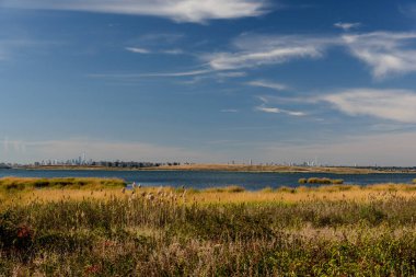 Jamaika Körfezi 'nde sonbahar, Queens, New York, Usa