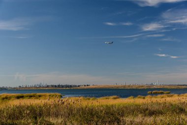 Jamaika Körfezi 'nde sonbahar, Queens, New York, Usa