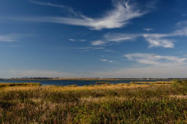 Jamaika Körfezi 'nde sonbahar, Queens, New York, Usa