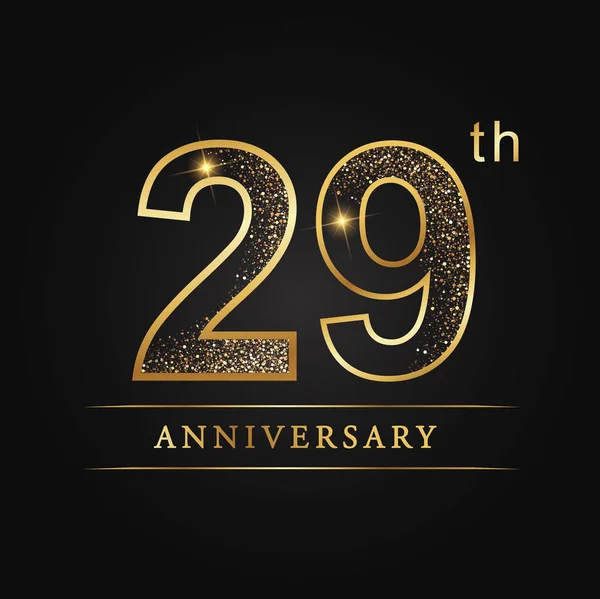Επέτειος Aniversary Λογότυπο Εορτασμού Επετείου Χρόνια 29Η Λογότυπος Της Επετείου — Διανυσματικό Αρχείο