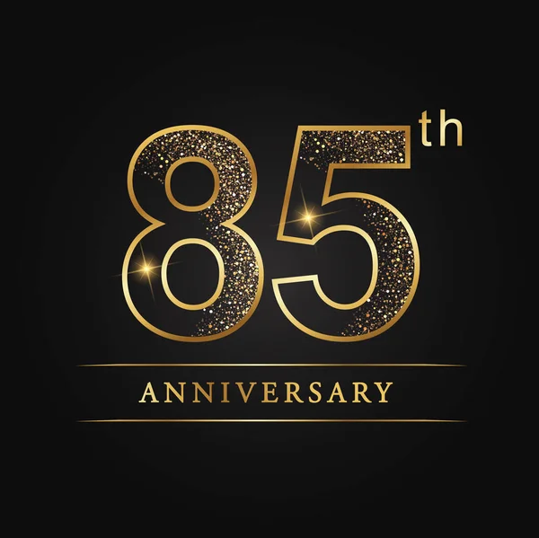 Verjaardag Verjaardag Verjaardag Viering Logo 85E Verjaardagslogo — Stockvector