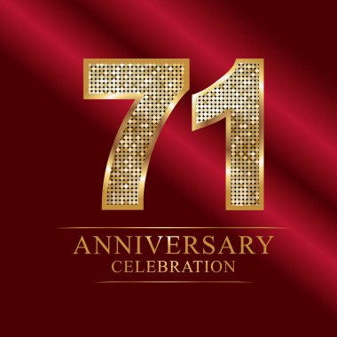 yıldönümü kutlama logo. 71 yıl dönümü logo.disco numaraları.