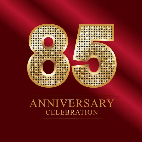 Логотип Празднования Юбилея Номера Дню Рождения Logo Disco — стоковый вектор