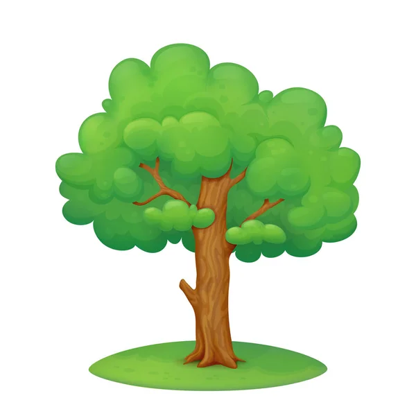 Rajzfilm fa fű — Stock Vector