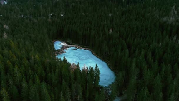 Bavorsko Lake Eibsee Lagoon Golden Hour Ideální Pro Barevnou Klasifikaci — Stock video