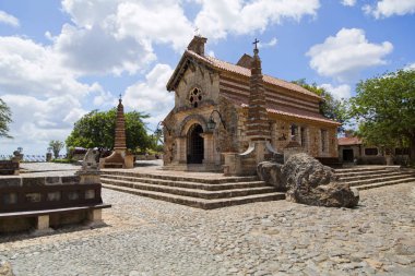Eski Dominik Cumhuriyeti Altos de Chavon köyde