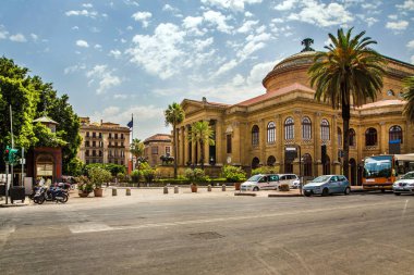 Güzel güneşli Palermo, Sicilya, İtalya