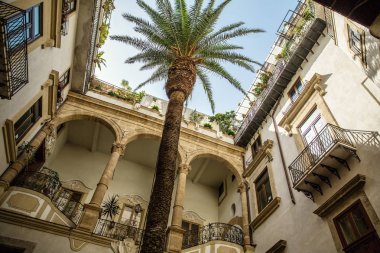 Güzel güneşli Palermo, Sicilya, İtalya