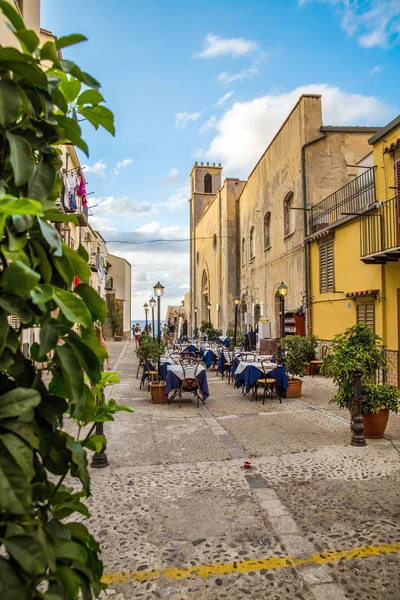 Cefalu Один Самых Красивых Городов Сицилии Италия — стоковое фото