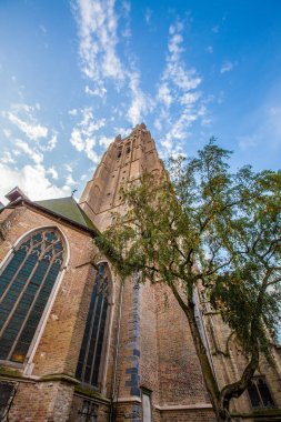 Brugge, Belçika - 23 Kasım, 2017. Brugge Ortaçağ tarihi şehir. Brugge sokakları ve tarihi merkezi, kanallar ve Binalar. Brugge, Belçika'deki popüler turistik hedef.