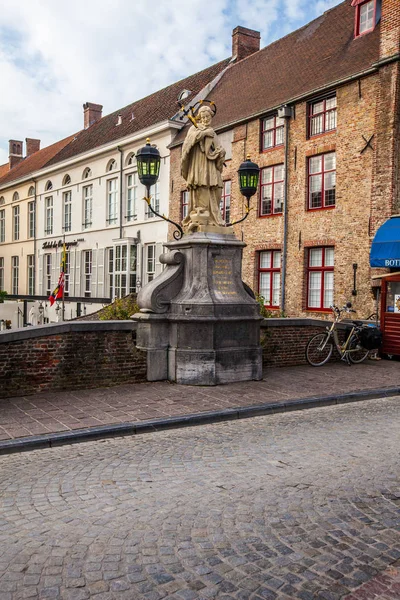 Brugge Belgio Novembre 2017 Brugge Città Storica Medievale Strade Brugge — Foto Stock