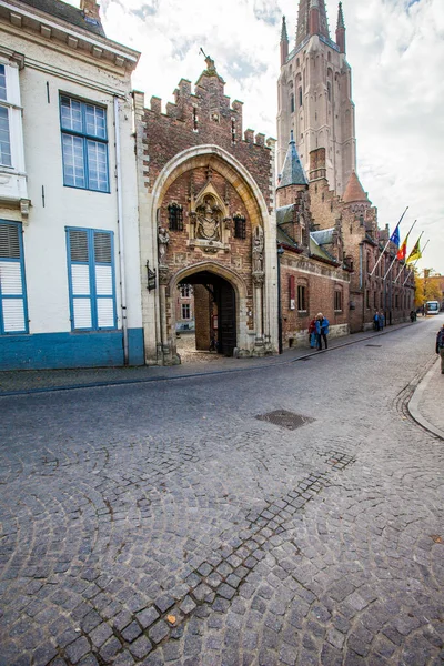 Brugge Belgio Novembre 2017 Brugge Città Storica Medievale Strade Brugge — Foto Stock