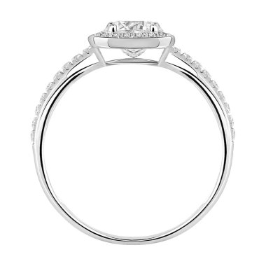 Diamondst (beyaz arka plan üzerinde ile altın yüzük)