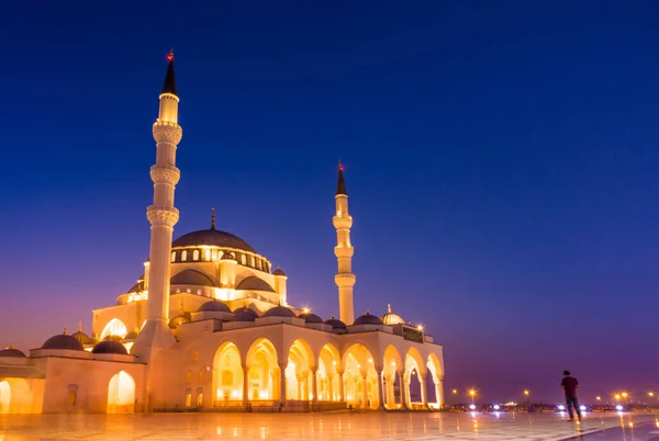 Sharjah Ny moské plats att besöka i Sharjah Stockbild