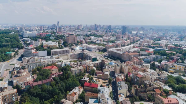 Kiev Ucrânia Maio 2017 Praça Independência Vista Aérea Panorama Construir — Fotografia de Stock