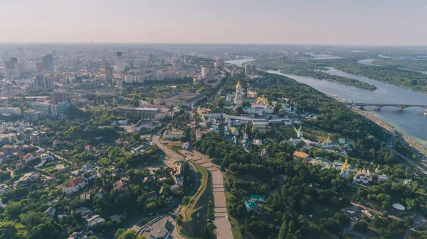 Київ Україна Липня 2017 Року Києво Печерська Лавра Пташиного Польоту — стокове фото