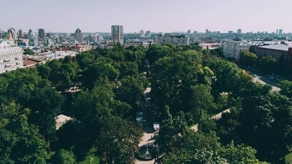 Kiev Ucrânia Agosto 2017 Parque Taras Shevchenko Vista Aérea Monumento — Fotografia de Stock