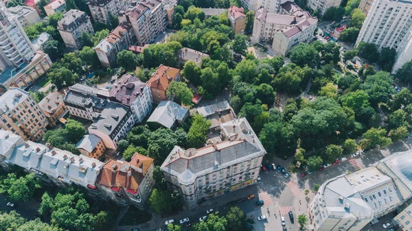 Пташиного Польоту Будівель Влітку День Київ Україна — стокове фото