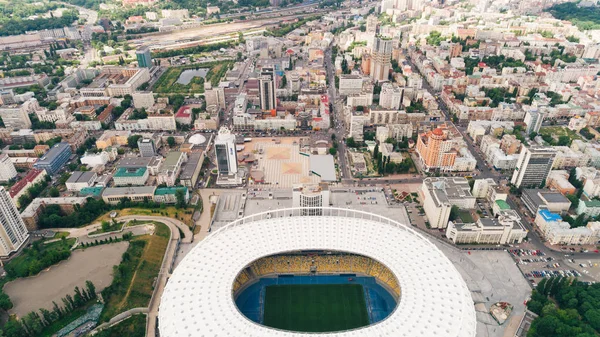 Украина Киев Июня 2017 Года Олимпийский Стадион Киеве Вид Воздуха — стоковое фото