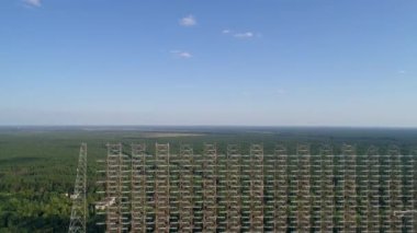 Çernobil-2 yakınlarındaki Duga radar istasyonunun hava görüntüsü. 