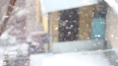 Düşen kar. Kar yağışı ülkenin