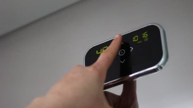 Programlanabilir Dijital termostat. Isı açma. Akıllı aygıt. Bir ev Isıtma kontrol