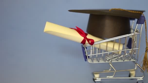 Debito Studentesco Prestito Commissioni Universitarie Prestiti Agli Studenti — Video Stock