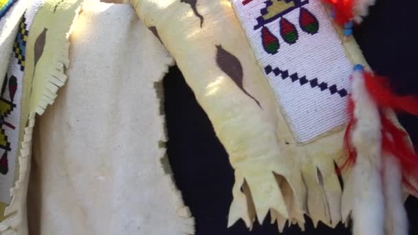美洲原住民真实的毛毯图案 Navajo Indian Camp Art Designs — 图库视频影像