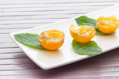 Mandalina şekerlenmiş clementines