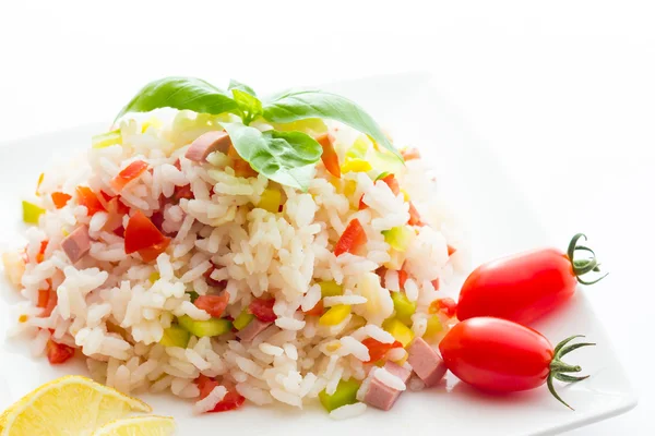Pirinç salatası görünümü — Stok fotoğraf