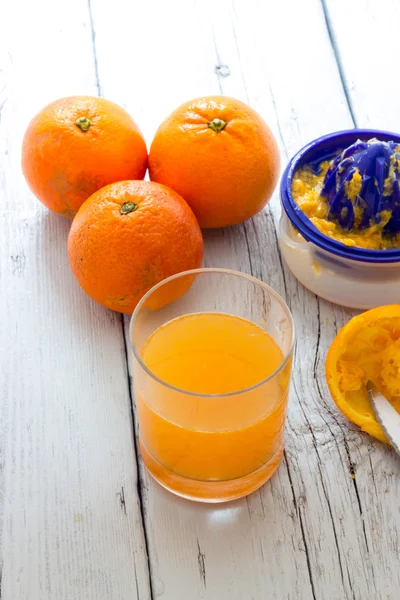 橙汁视图 — 图库照片