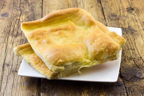 Focaccia gebakken in de oven — Stockfoto