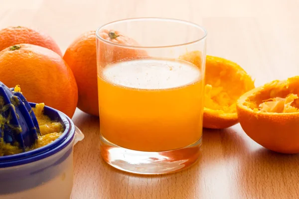 Vista de suco de laranja — Fotografia de Stock