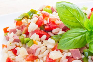 Pirinç salatası görünümü