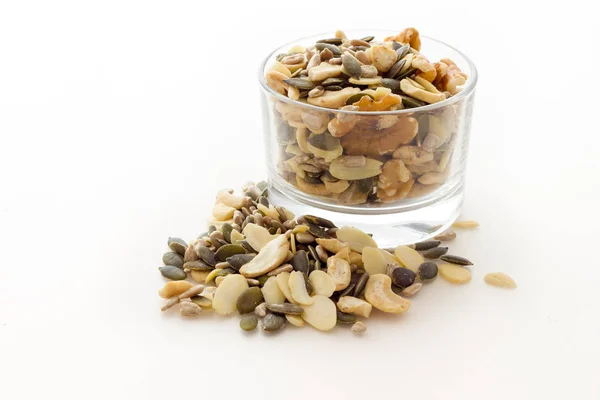 Pumpkin sunflower seeds cashews — Stock Photo, Image