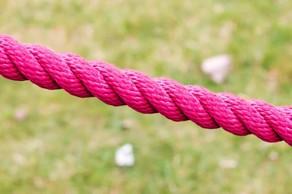Fonott kötél rózsaszín — Stock Fotó