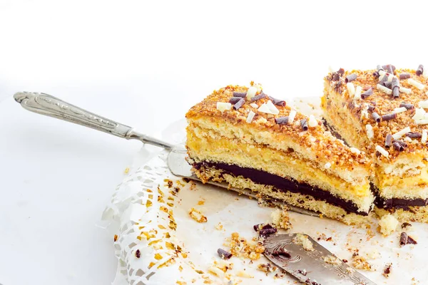 Сливочный торт с фундуком — стоковое фото