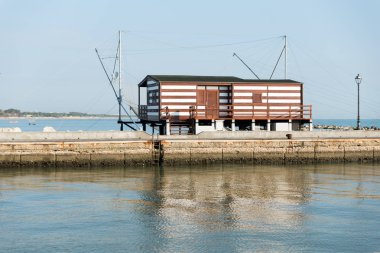 Cesenatico bağlantı noktası kulübede Balık tutma