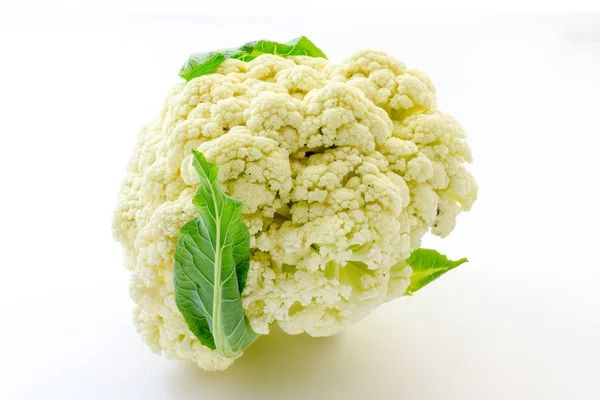 Raw cauliflower with white background — Stock Photo, Image