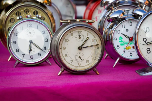 Vintage Clock at a flea market — Stock Photo, Image