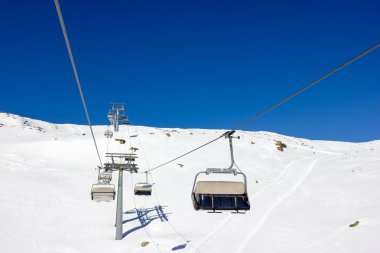 Kayak chairlifts görünümü
