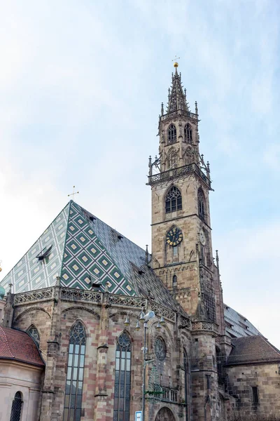 Gothic cathedral of Bolzano Italy — Stock Photo, Image