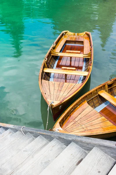 Braies bateaux du lac — Photo