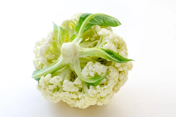 Raw cauliflower with white background — Stock Photo, Image