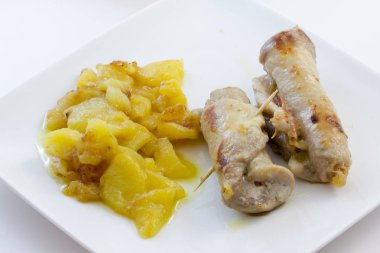 tavuk rulo patates ile