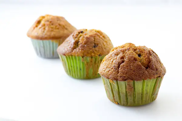 Muffin con fondo blanco — Foto de Stock