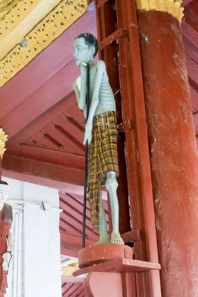 Birmanie vue sur statue — Photo