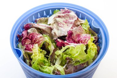 Salad with centrifugal dryer clipart