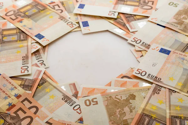Stapel Euro-Banknoten — Stockfoto